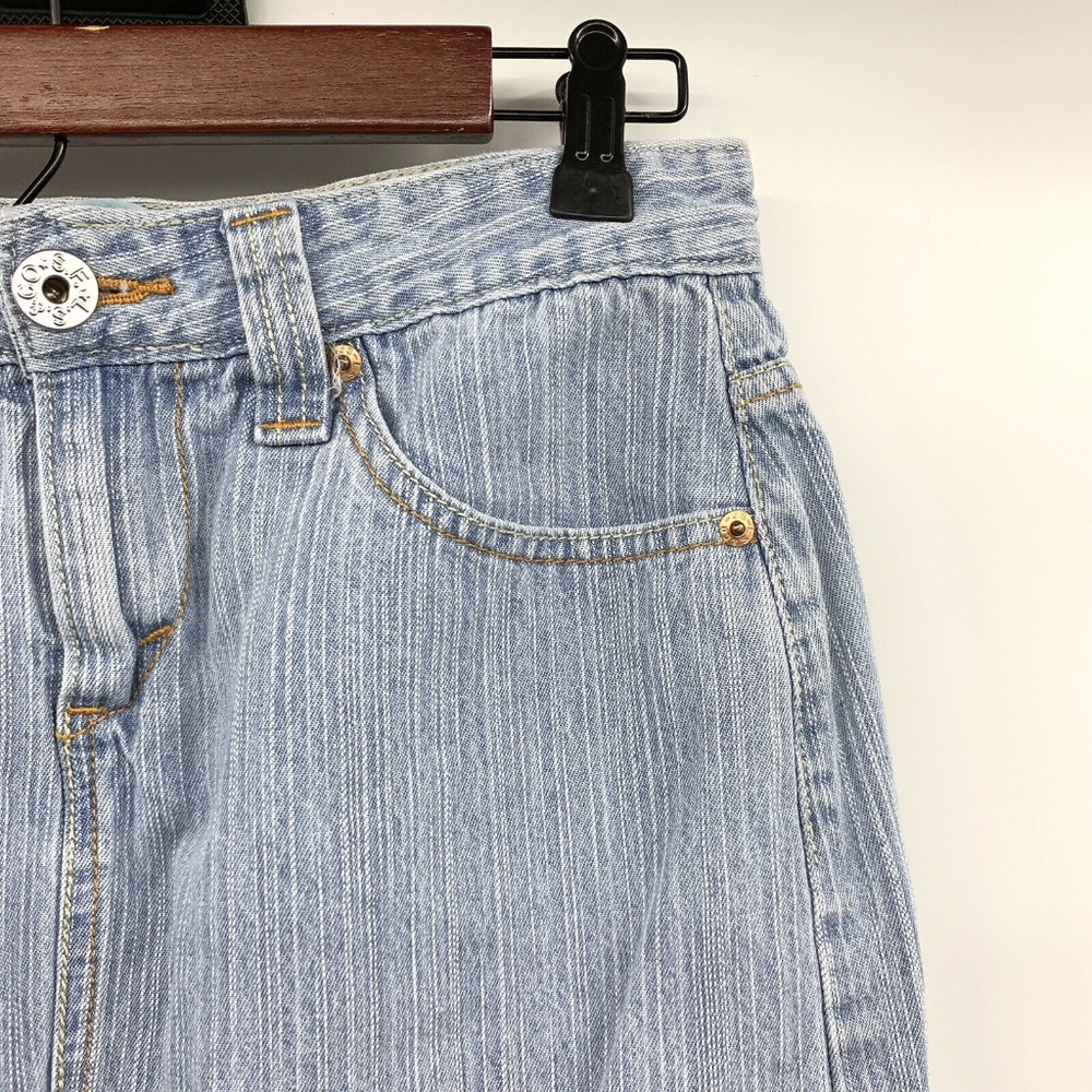 Levi's Light Blue Jean 518 Superlow Denim Skirt - Picture 3 of 8